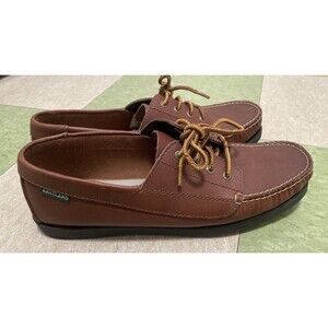 Eastland Women's Falmouth Camp Moc Shoe Boat Shoe Loafers 11 Med Brown Leather